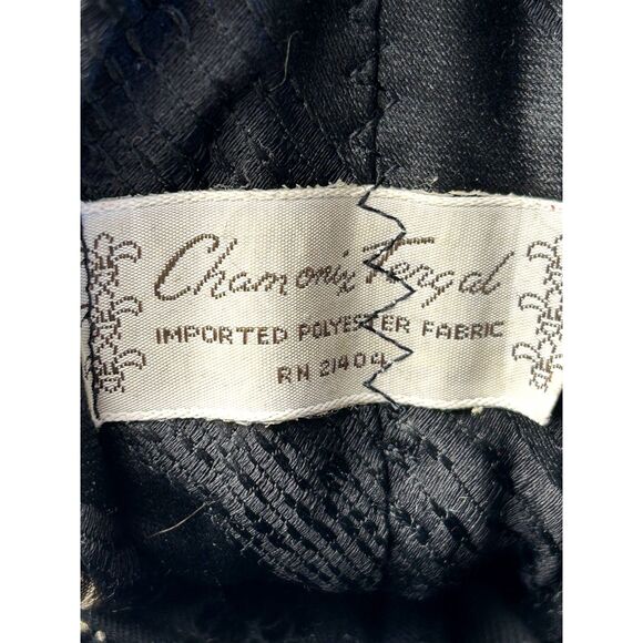 Charmonix Tergal Necktie Bag Wm's Crossbody 7.5"x10.5" Blk/Gold Fabric Print - Picture 4 of 10